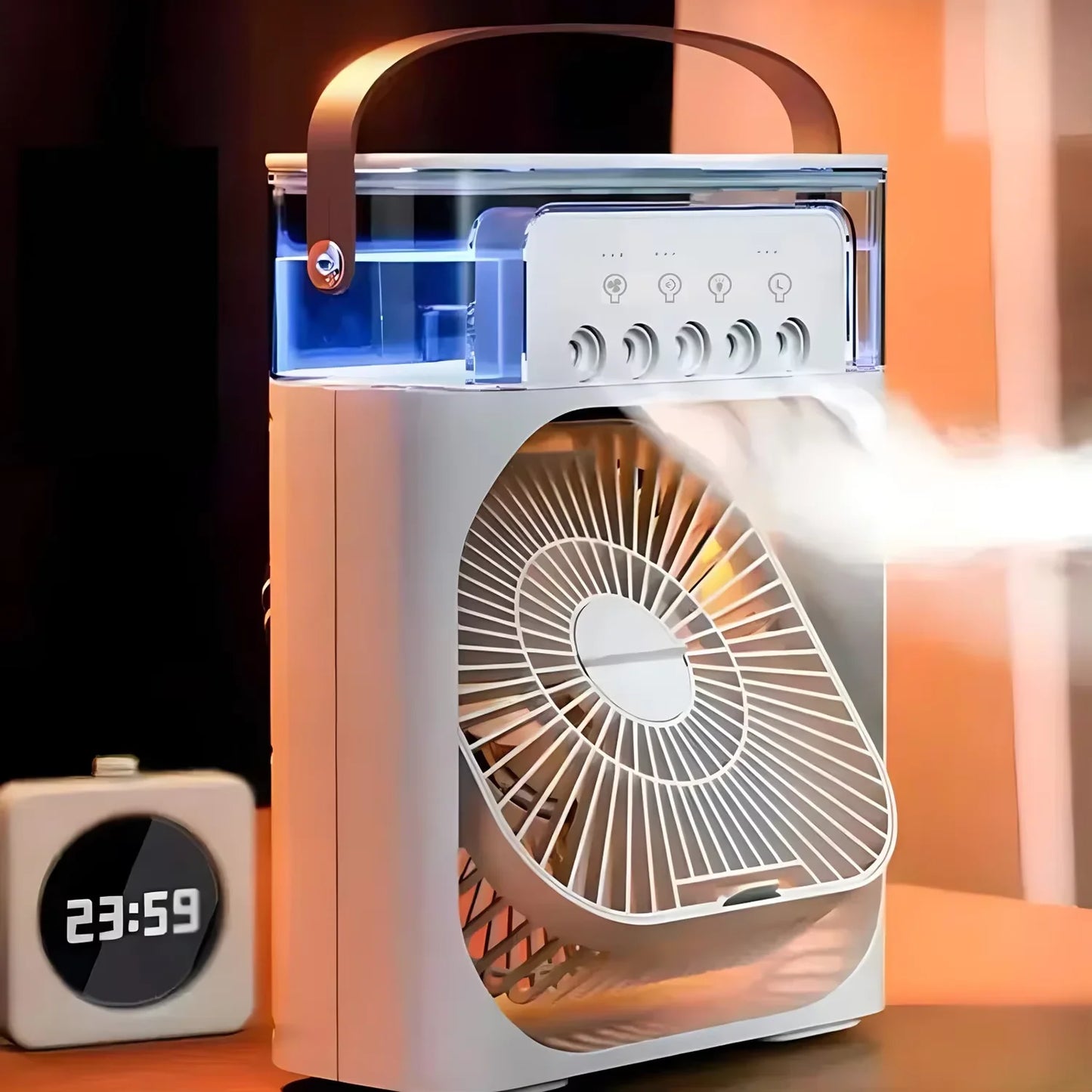 Portable 3 In 1 Fan Air conditioner with LED Night Lights