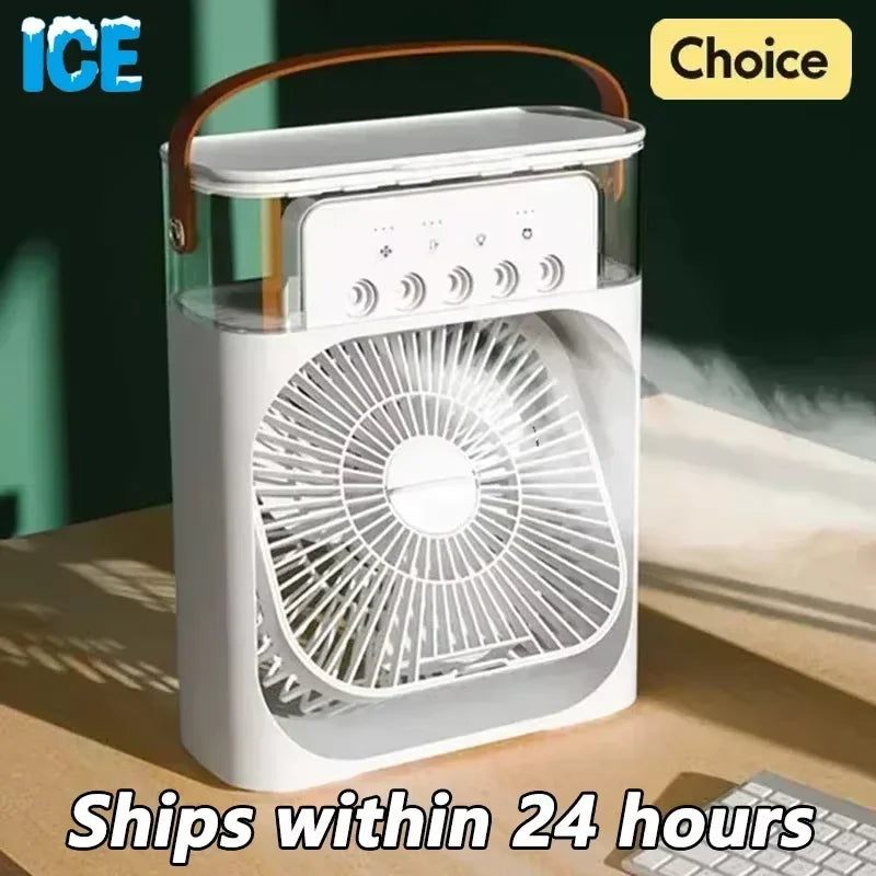 Portable 3 In 1 Fan Air conditioner with LED Night Lights